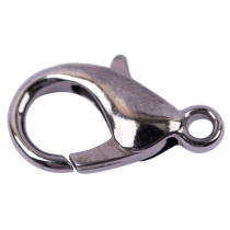 " Zlatka" Замок для бус " карабин" больш. DB- 02/ 5 14 мм 5 шт №03 под черный никель