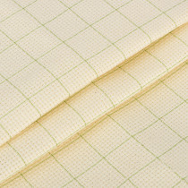 Канва K04R " Gamma" Aida №14 цв. 92% хлопок, 8% терилен 50 х 50 см ± 2 см кремовый в клетку